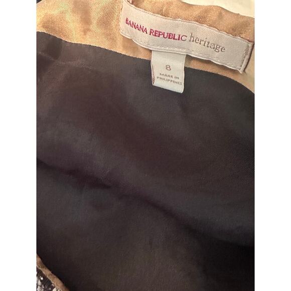 Banana Republic Heritage Geo Jacquard Mini Skirt Black White | Size 8 - Picture 5 of 8